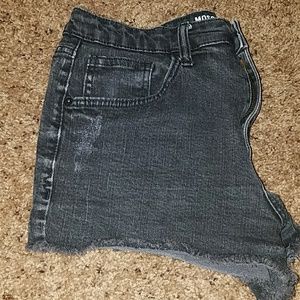 Black jean  shorts