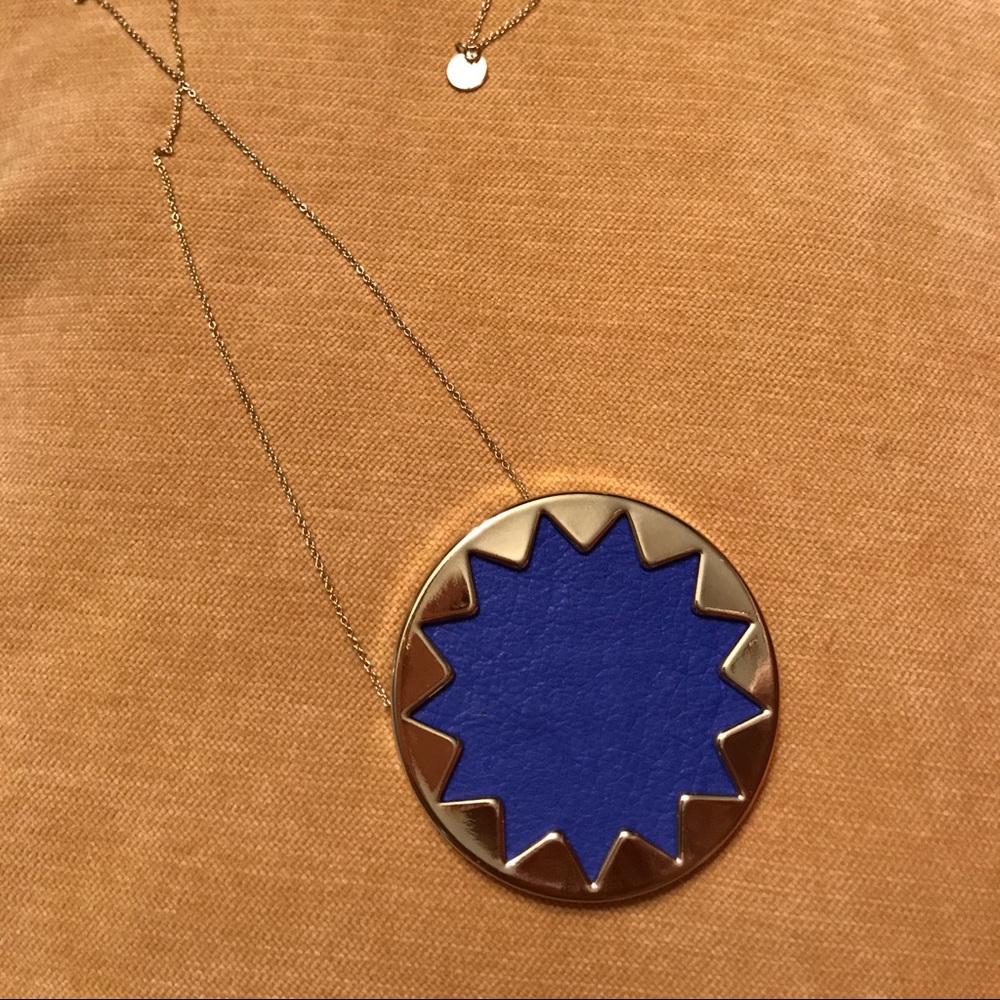 House of Harlow Starburst Leather Necklace New w/o