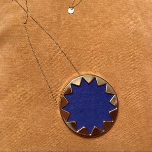 House of Harlow Starburst Leather Necklace New w/o