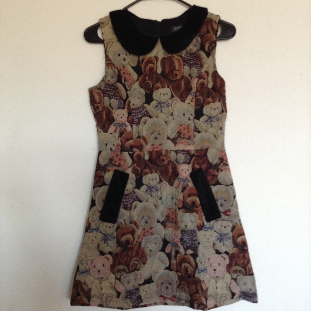 🚫SOLD🚫 Tapestry Teddy Bear Dress