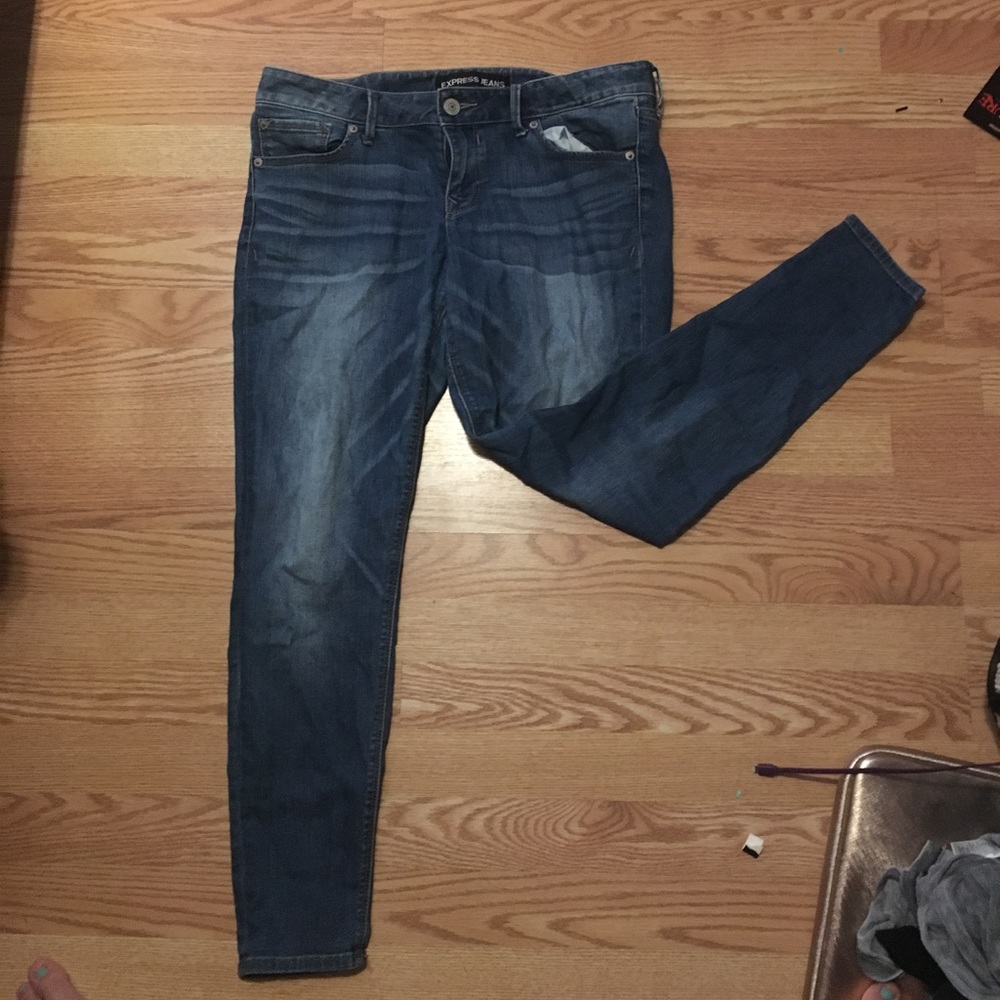 Express Stella low rise jean leggings