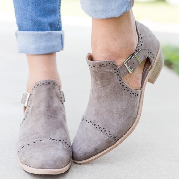 Taupe Booties - Picture 2 of 2