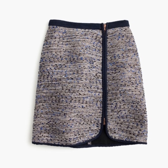 J. Crew metallic tweed zip skirt - Picture 3 of 5
