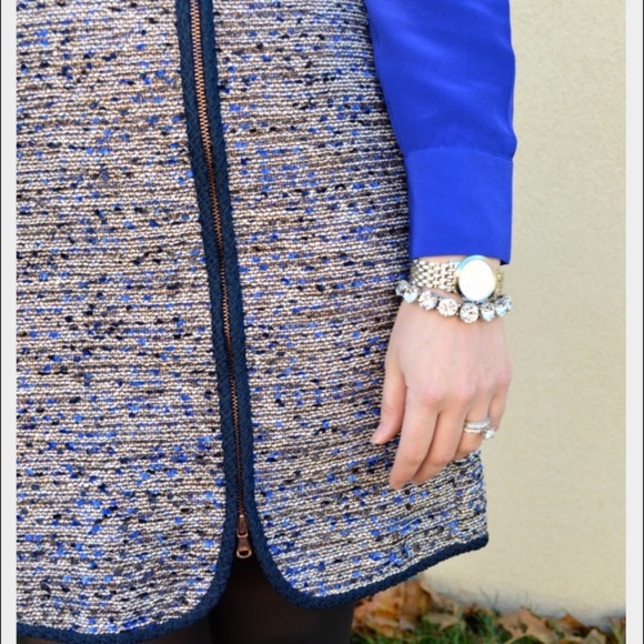 J. Crew metallic tweed zip skirt - Picture 4 of 5