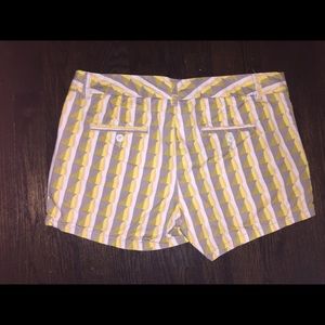 Cute Gap Hadley yellow gray shorts women's 8