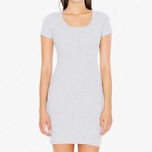 American Apparel Women's 2x1 Short Sleeve Henley R