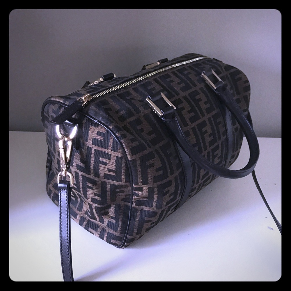 Fendi zucchini Boston shoulder bag