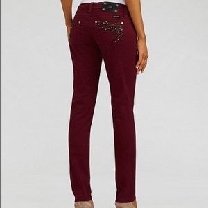Burgundy Missme jeans