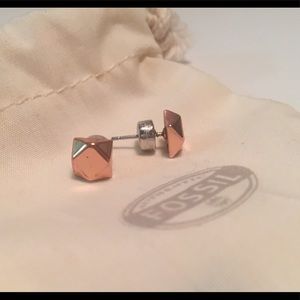 FOSSIL Rose Gold Earrings💎💎