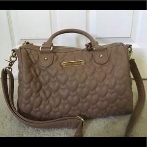 Tan Betsy Johnson tote bag/purse