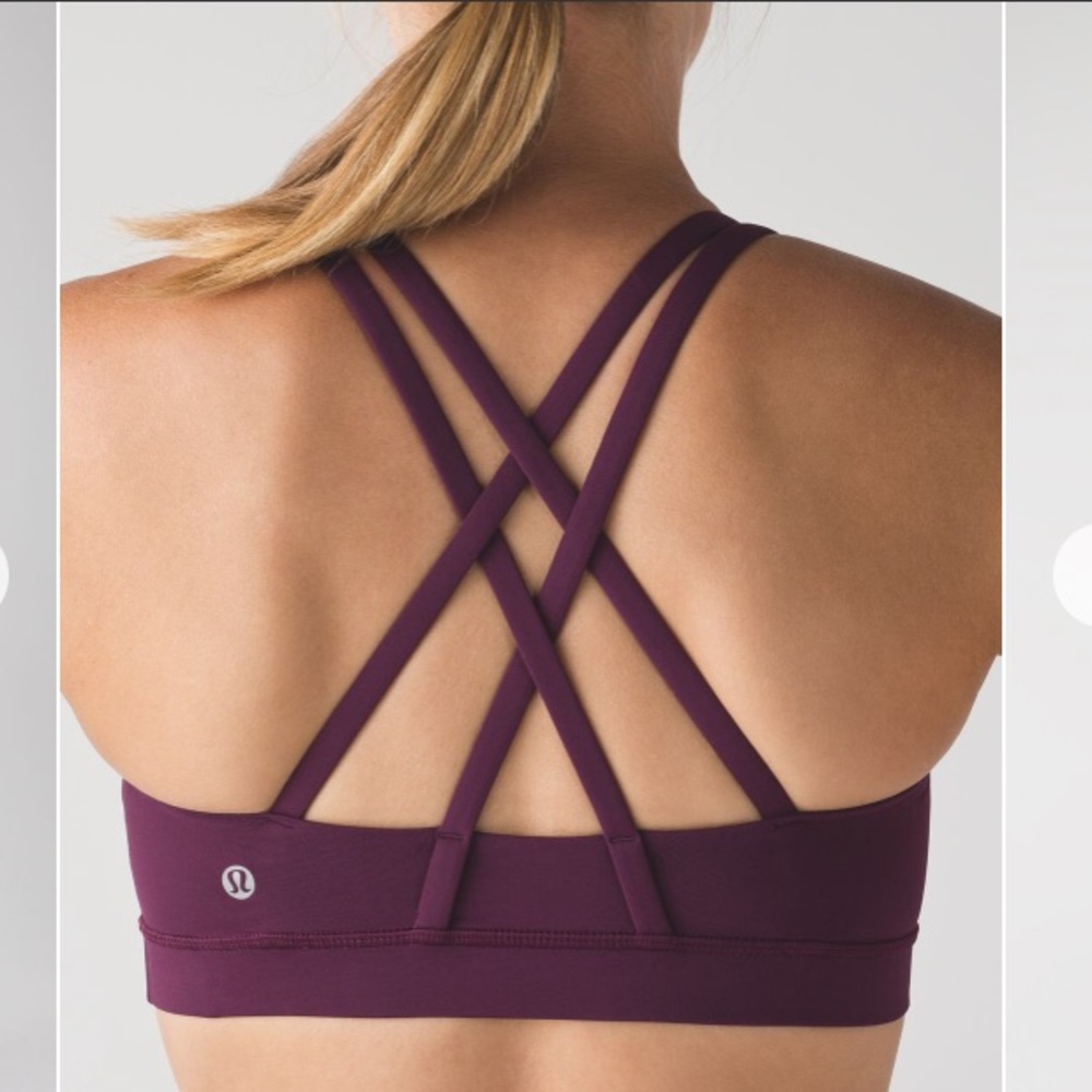 Lululemon Energy Bra in Plum Purple NEW - Picture 1 of 6