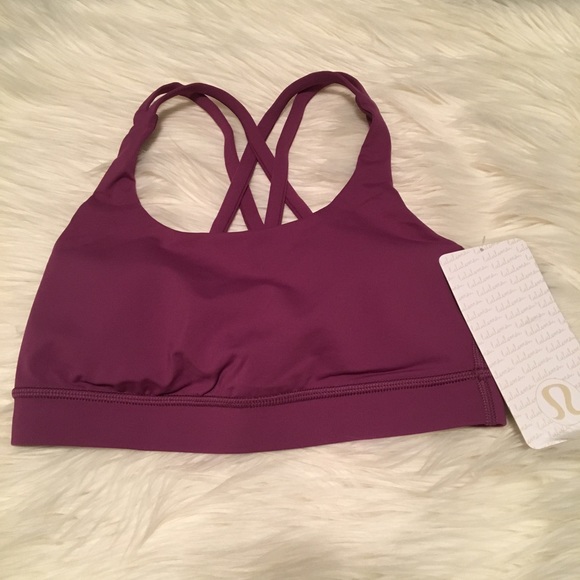 Lululemon Energy Bra in Plum Purple NEW - Picture 3 of 6