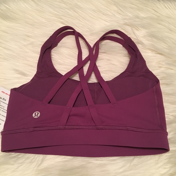 Lululemon Energy Bra in Plum Purple NEW - Picture 4 of 6