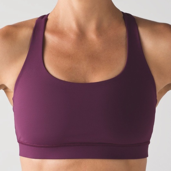 Lululemon Energy Bra in Plum Purple NEW - Picture 2 of 6