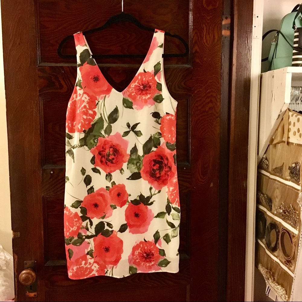 Everly rose print dress