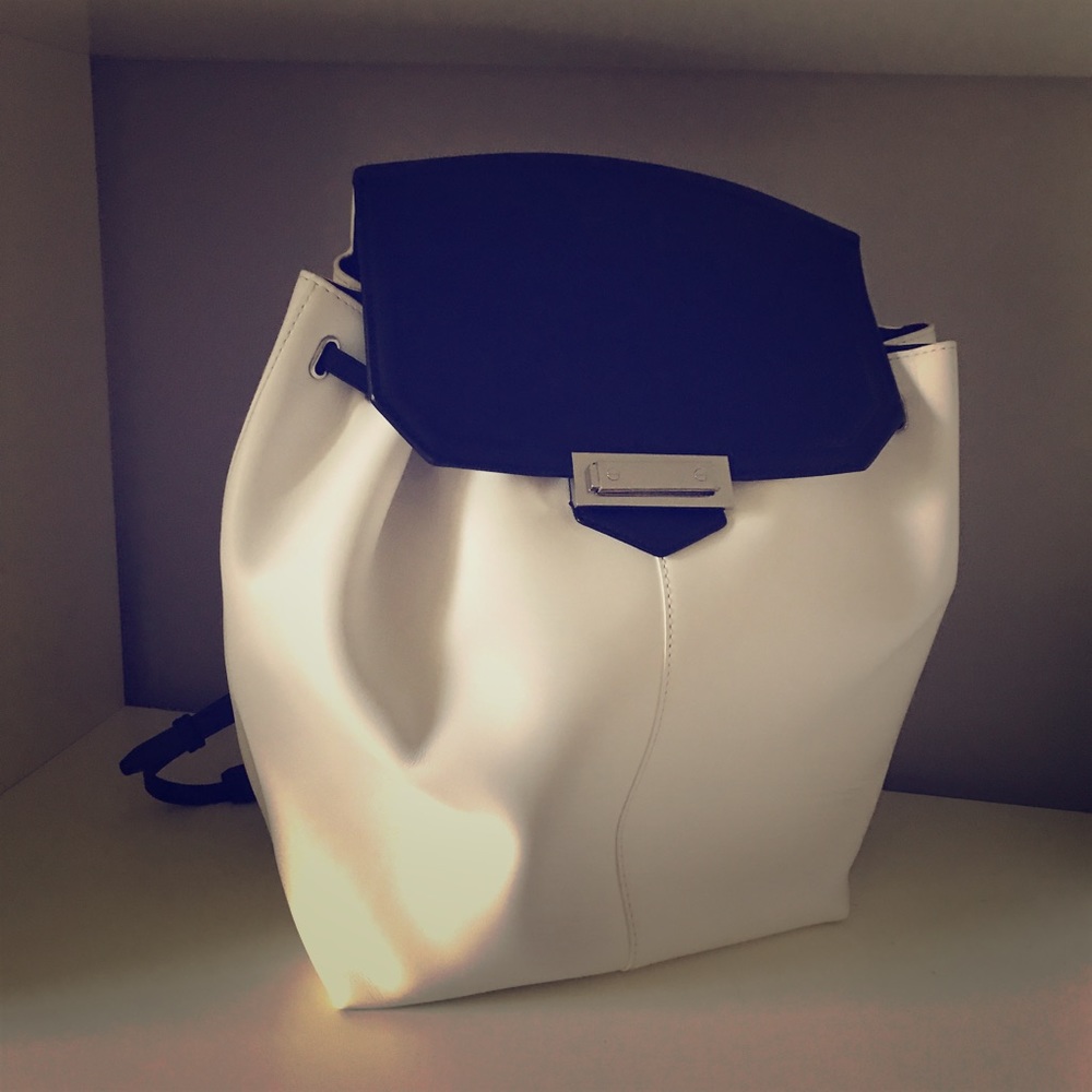 Alexander Wang white backpack