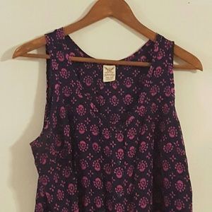 Faded Glory XXL button up sleeveless blouse