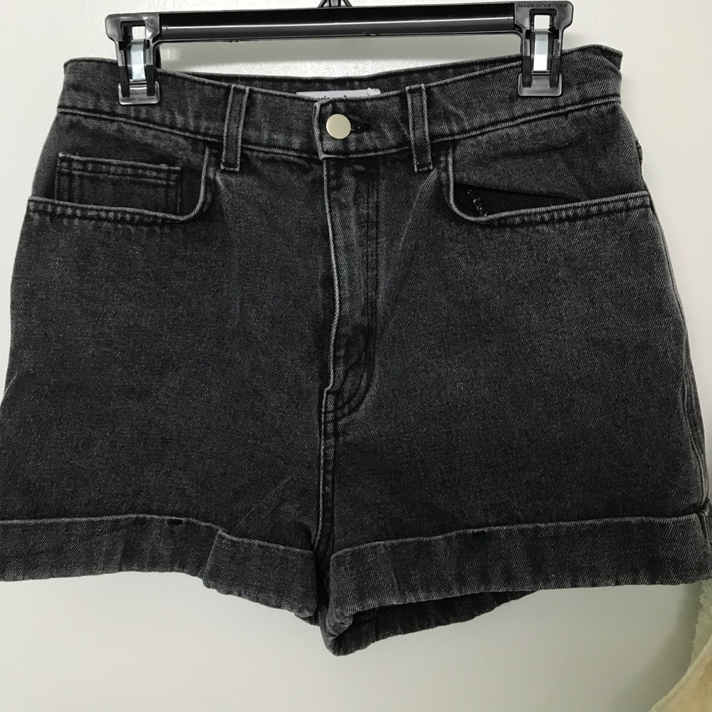 Black High Waisted American Apparel Shorts