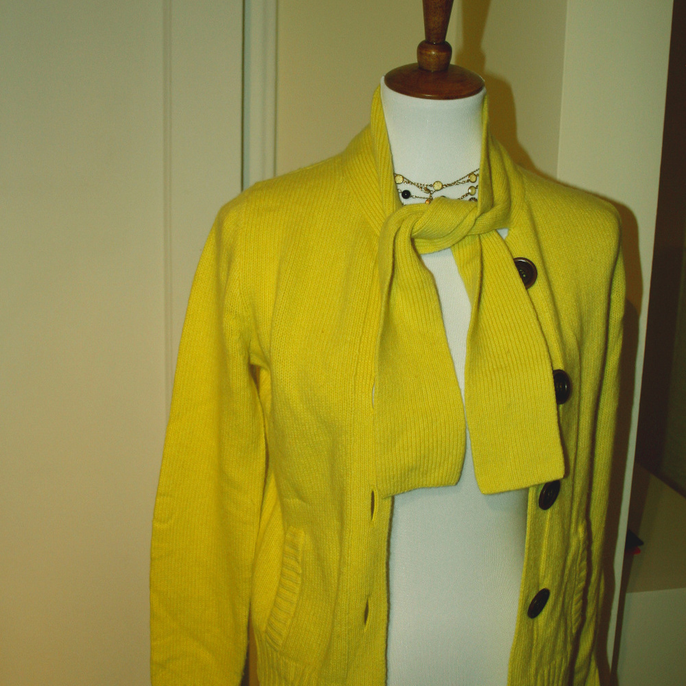 Size Small. Bright Yellow Sweater. J. Crew