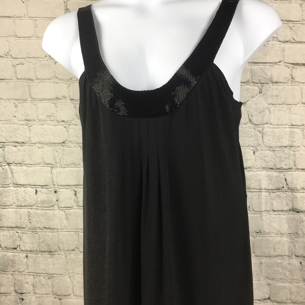 Bisou Bisou Beaded Little Black Cocktail Dress