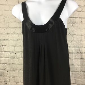 Bisou Bisou Beaded Little Black Cocktail Dress