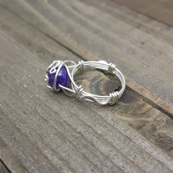 🔴SOLD🔴Love, Anger🌟Agate Sterling Silver Ring - Picture 4 of 8