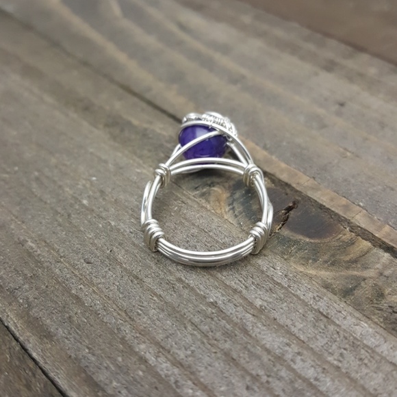 🔴SOLD🔴Love, Anger🌟Agate Sterling Silver Ring - Picture 5 of 8
