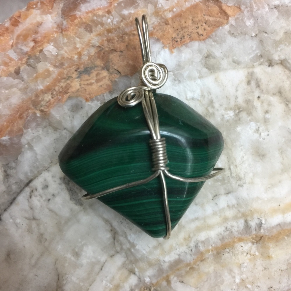 Malachite pendant
