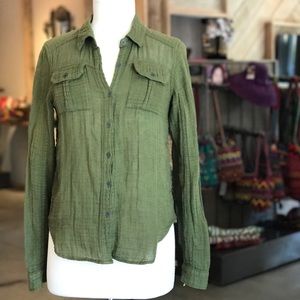 Free people - we the free button down long sleeve