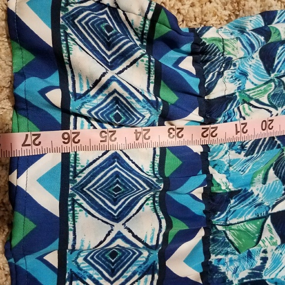 Chico's geometric print beaded tunic top - Picture 4 of 8