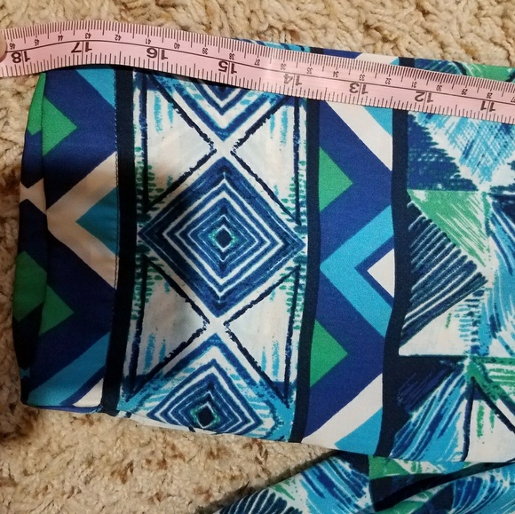 Chico's geometric print beaded tunic top - Picture 5 of 8