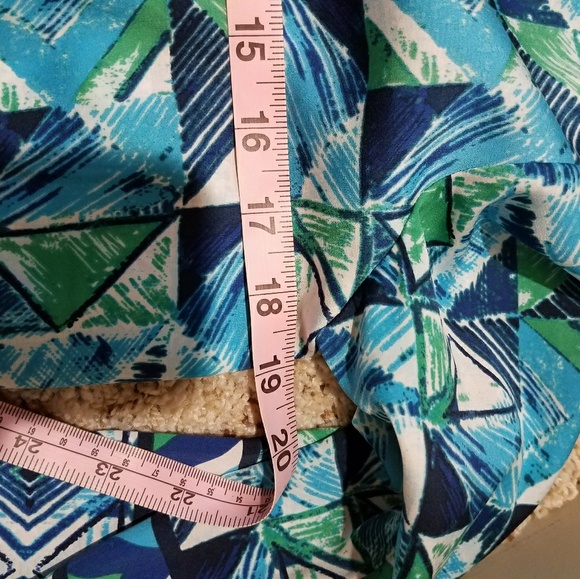 Chico's geometric print beaded tunic top - Picture 7 of 8