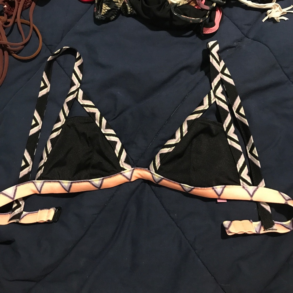 Pink bikini top