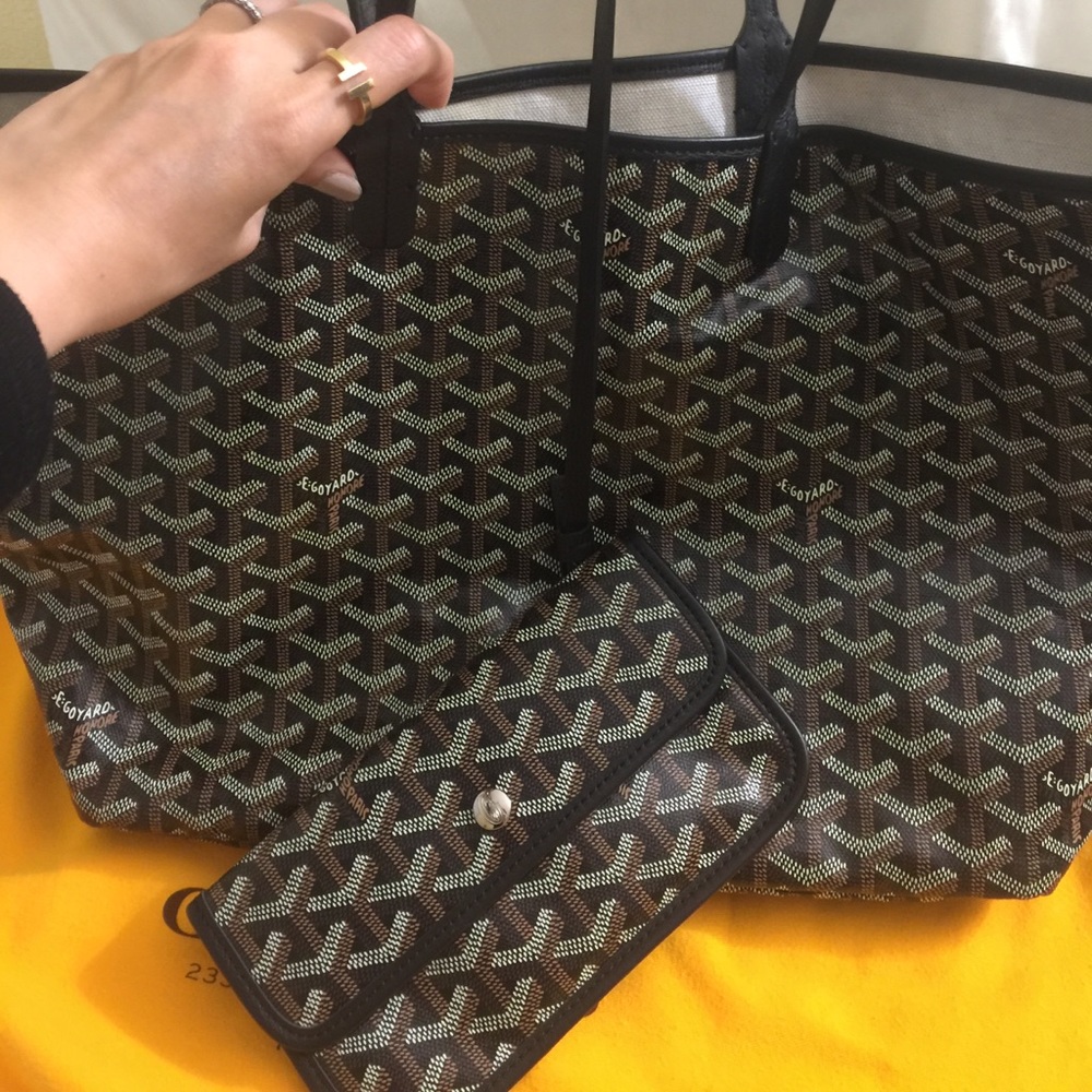 GOYARD Chevron St. Louis PM Black