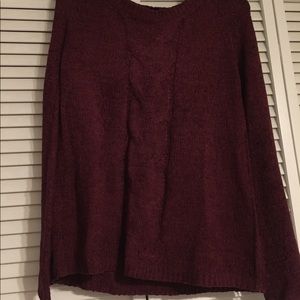 long red sweater