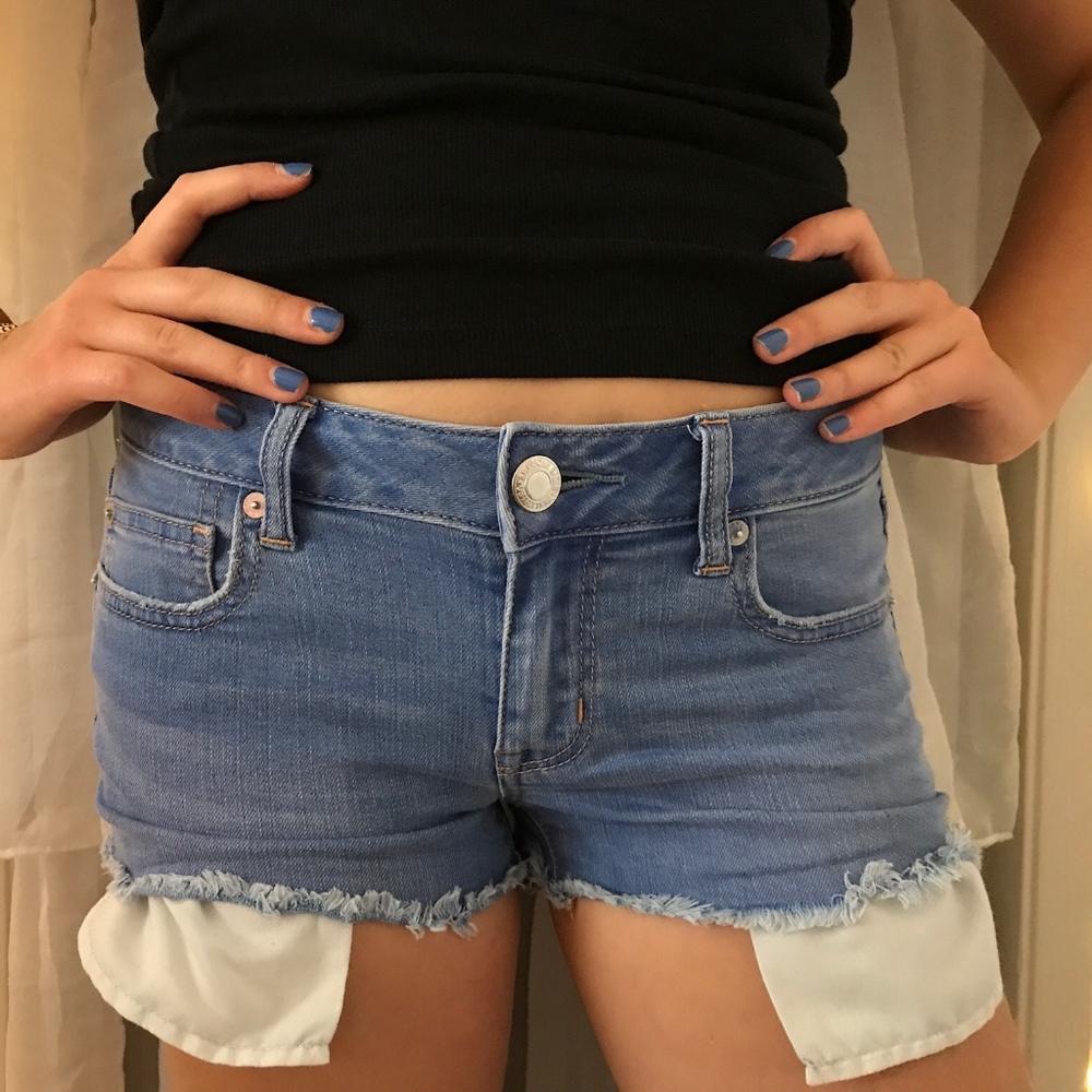 Denim shorts