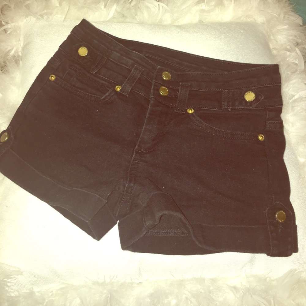 Black high waisted Bebe shorts