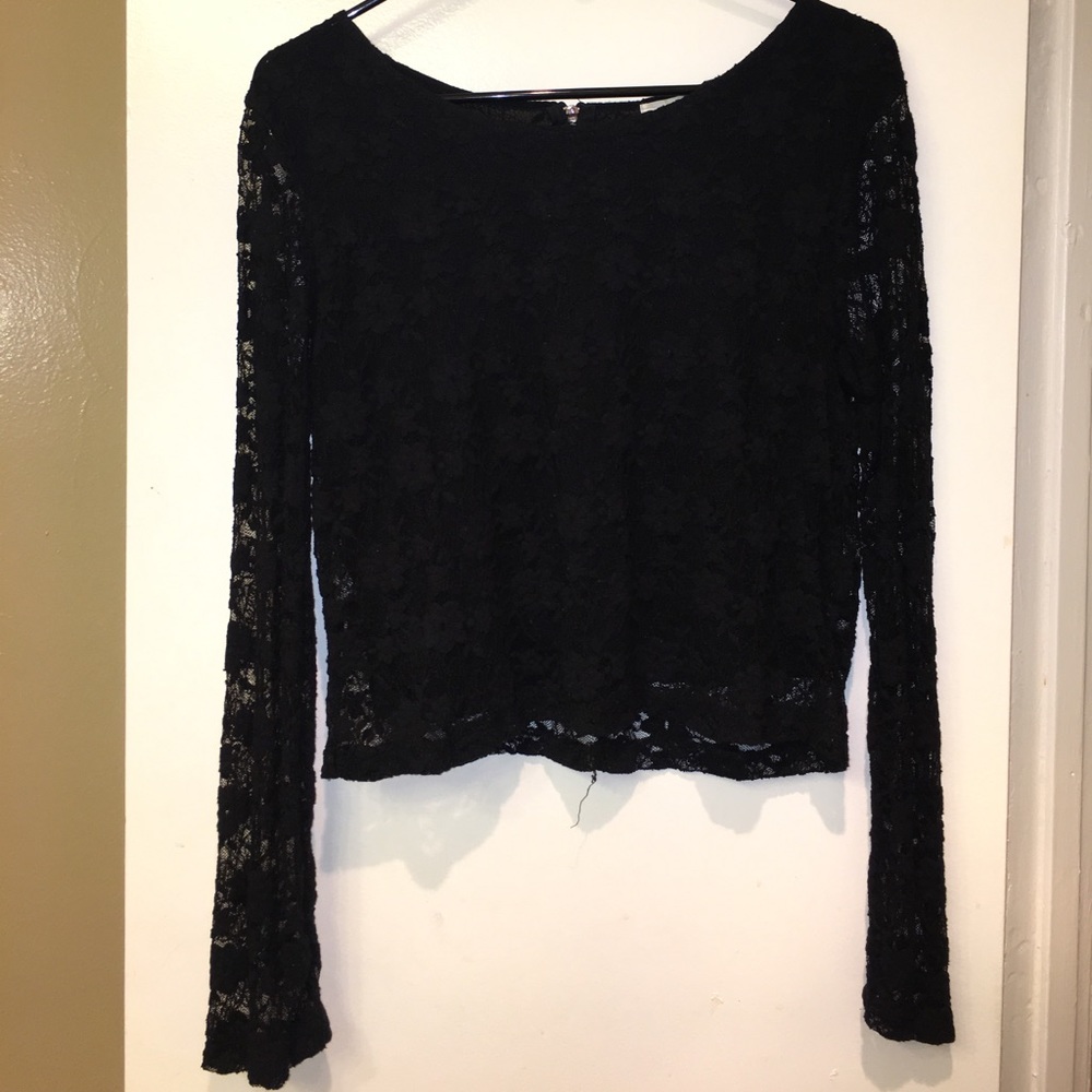 Black lace top