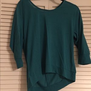 teal AEO mid sleeve shirt