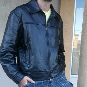 G. Versace leather Jscket