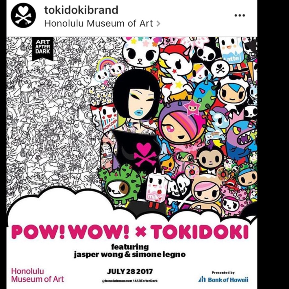 Tokidoki x pow! Wow! Hawaii signed shirt