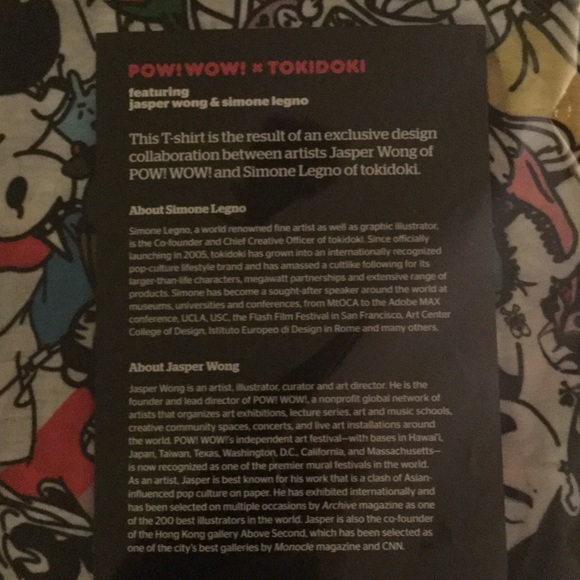 Tokidoki x pow! Wow! Hawaii signed shirt - Picture 6 of 7