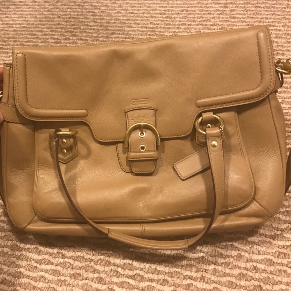Tan Coach Purse
