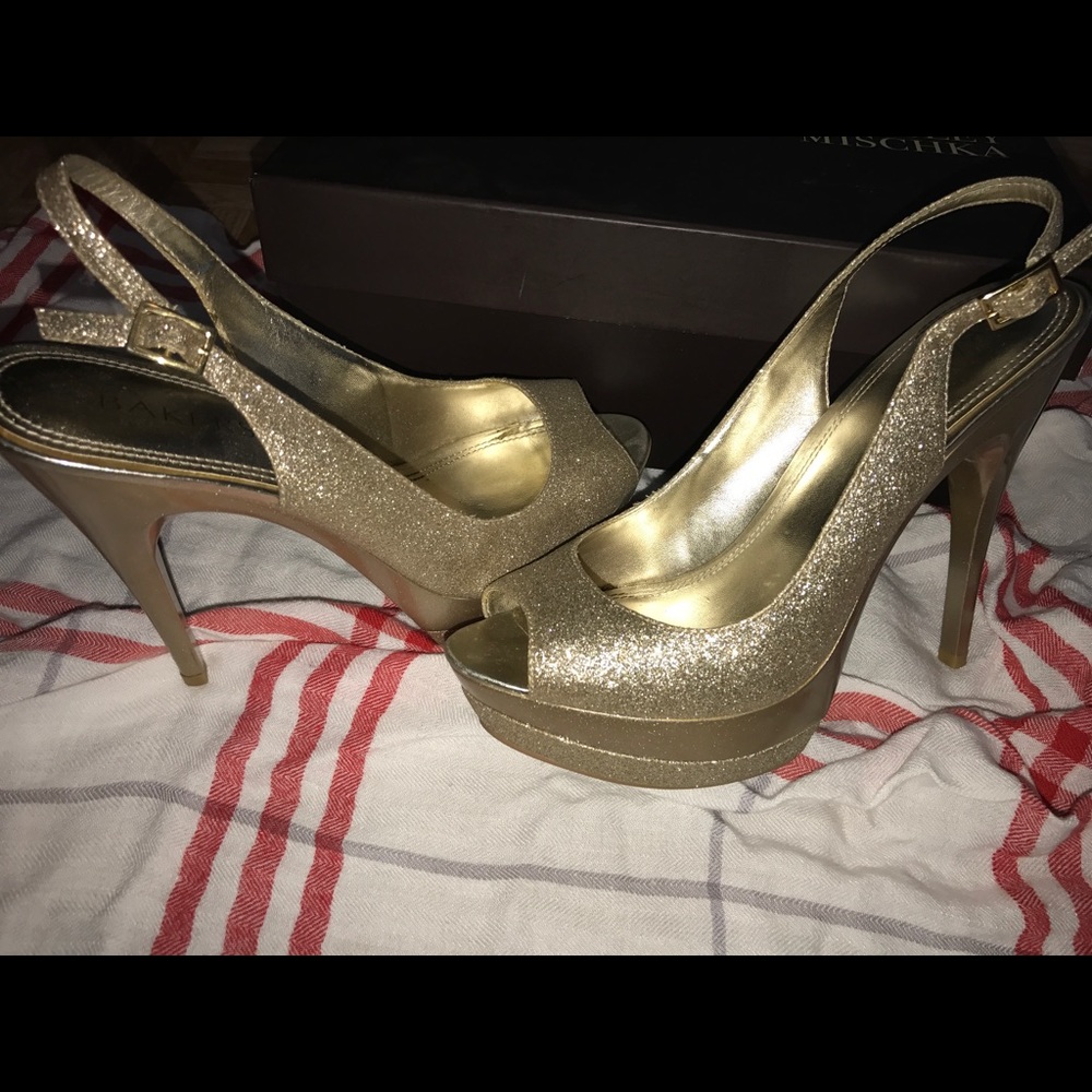 Bakers gold heels
