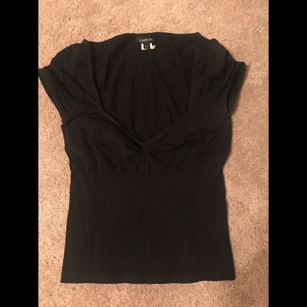 Black BEBE Nylon Blouse