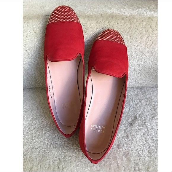 BNWT STUART WEITZMAN studded LINGO smoking loafers - Picture 2 of 8