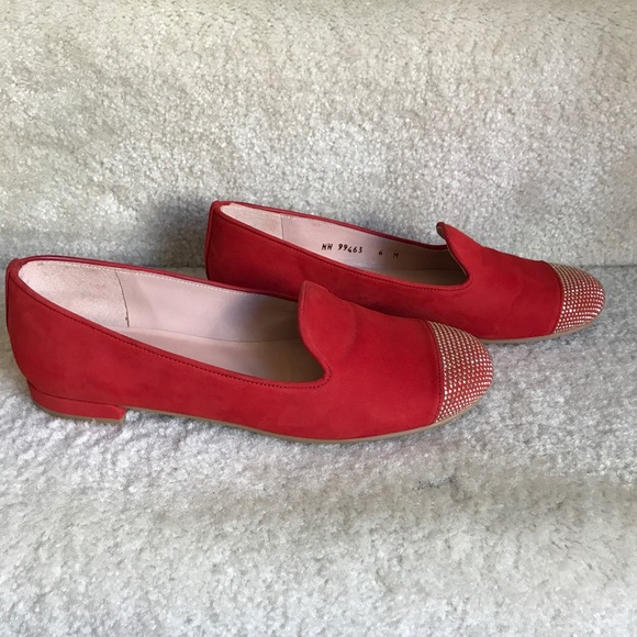 BNWT STUART WEITZMAN studded LINGO smoking loafers - Picture 4 of 8