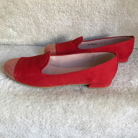 BNWT STUART WEITZMAN studded LINGO smoking loafers - Picture 5 of 8