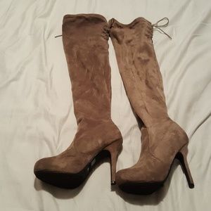 Over the Knee high heel boots