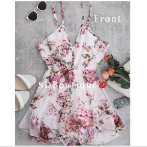 Gorgeous Cami Floral Chiffon Romper